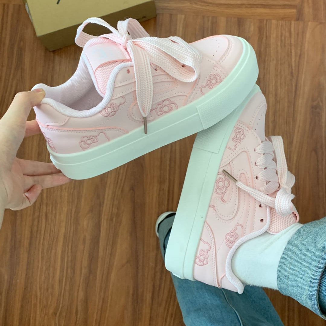 Damen Modische Sneaker mit texturierter Oberflächenstruktur und bequemem Fußbett EB