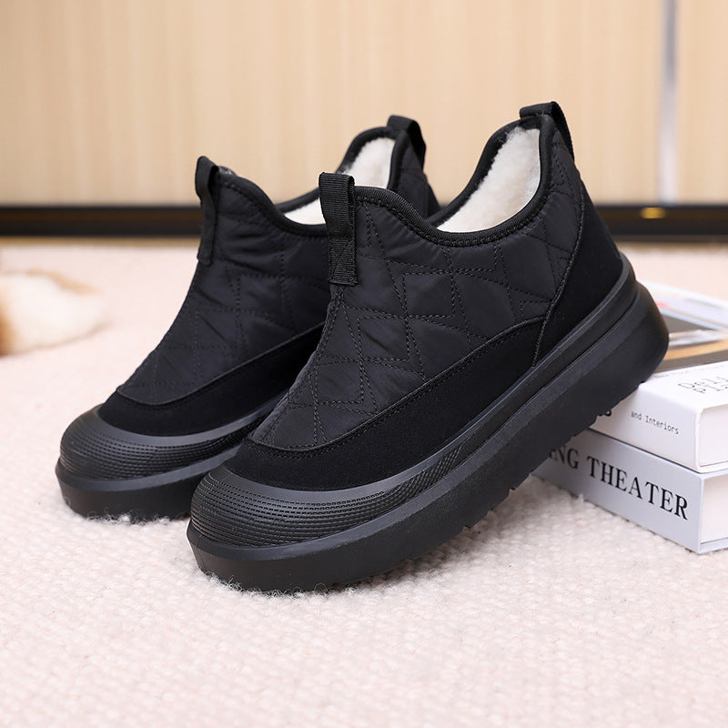 Damen Bequeme und wetterfeste Slip-On Boots mit weichem Innenfutter EB