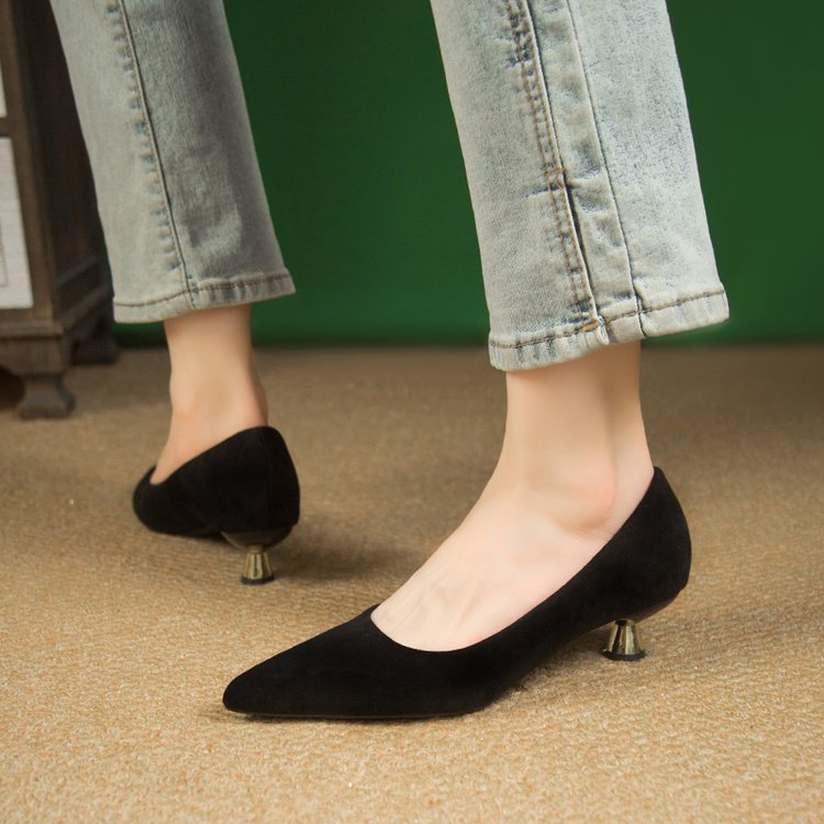 Damen Spitze High Heels mit modischer Leoparden-Optik und elegantem Blockabsatz EB