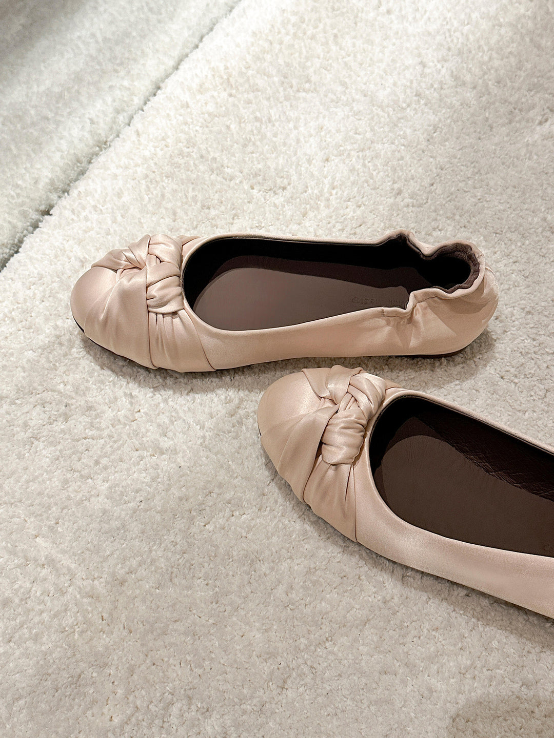 Damen Ballerinas mit weich gepolstertem Futter und eleganter Schleife EB