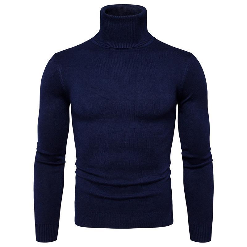 Herren Rollkragenpullover aus feiner Merinowolle EB