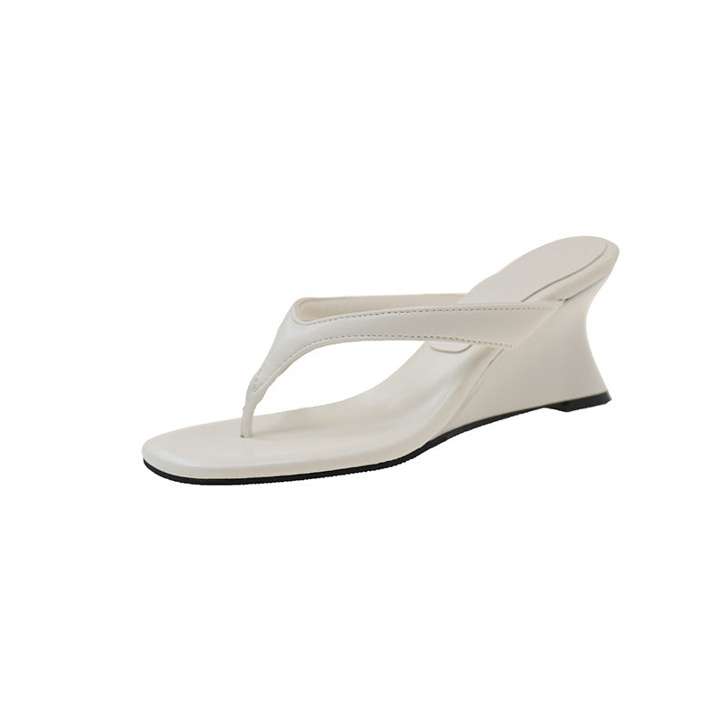 Damen Elegante Zehentrenner mit komfortablem Wedge-Absatz EB