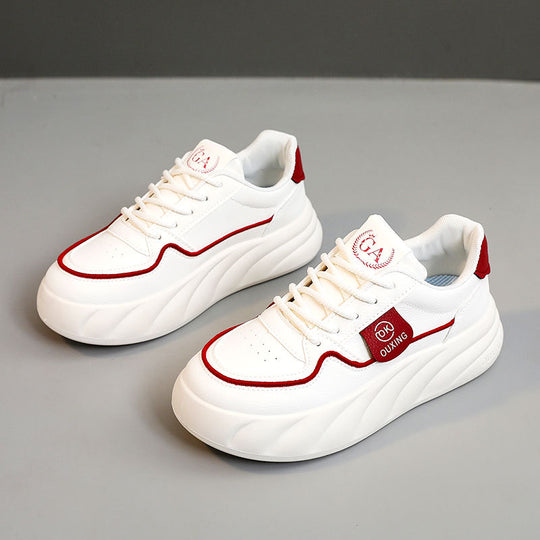 Damen sportliche Sneakers mit luftiger Mesh-Oberfläche und modischem Profil EB