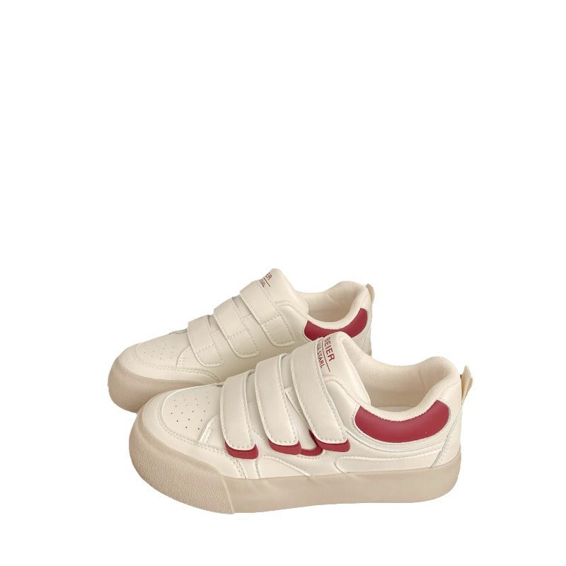 Damen bequeme Sneakers mit praktischem Klettverschluss und dämpfender Sohle EB