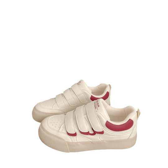 Damen bequeme Sneakers mit praktischem Klettverschluss und dämpfender Sohle EB