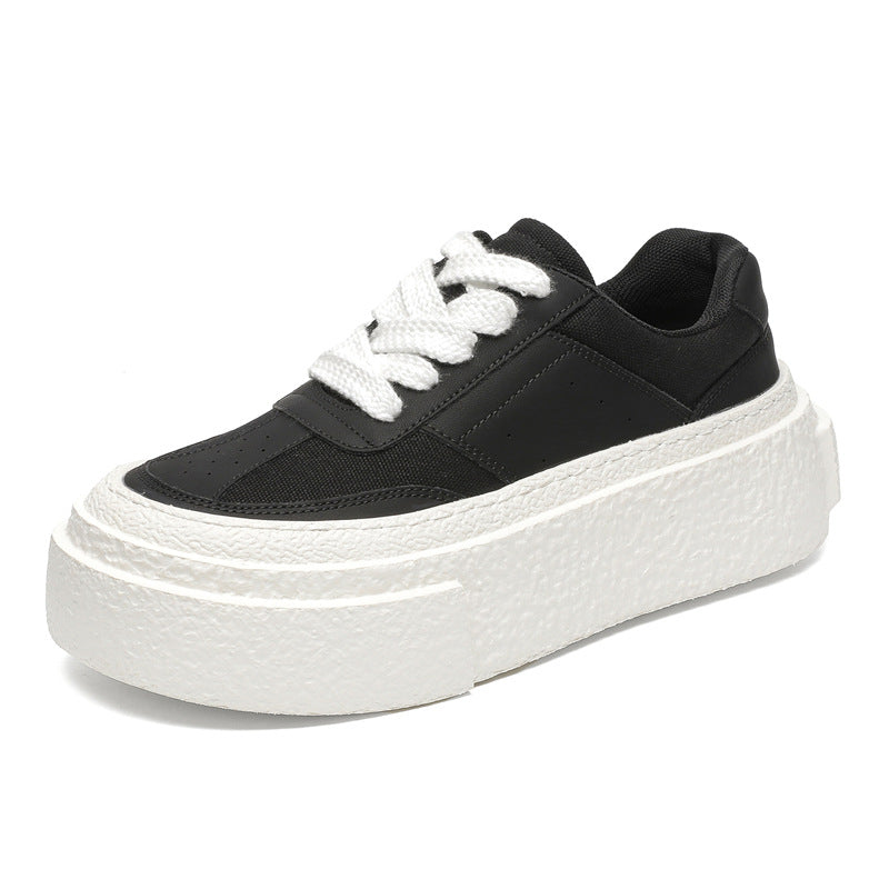 Damen Modische Plateau Sneakers mit strukturierter Sohle EB