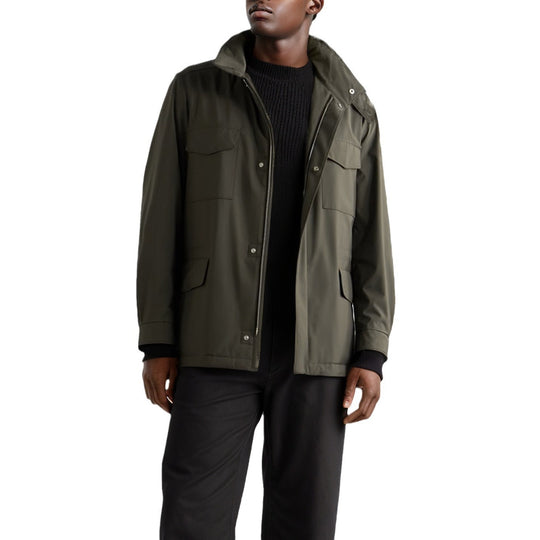 Herren moderne Utility-Jacke mit praktischen Taschen EB