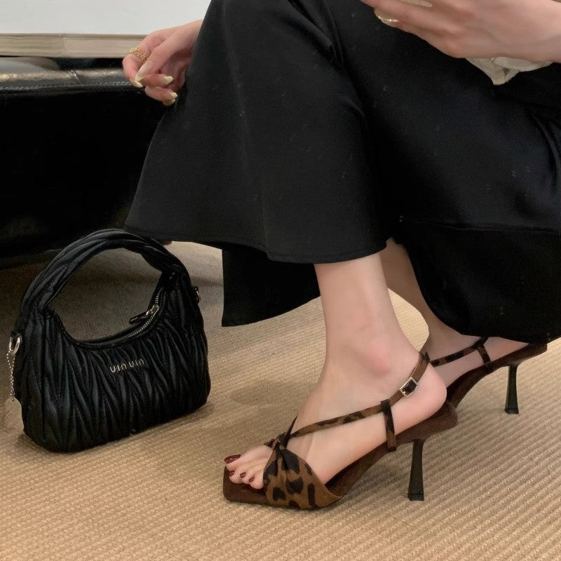 Damen Elegante Slingback-Pumps mit modischem Knoten-Design und schickem Absatz EB