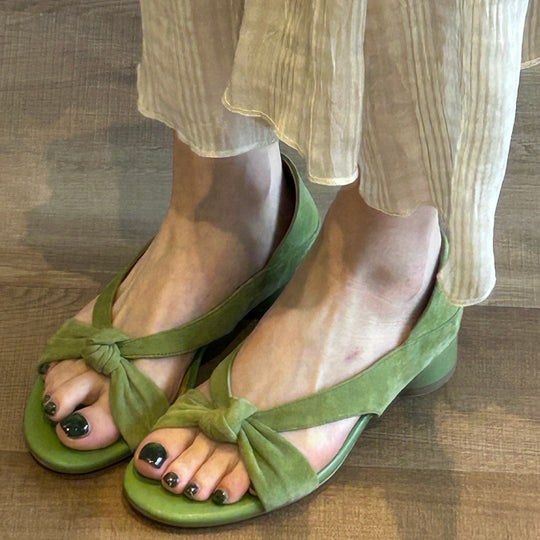 Damen Sandalen mit modischem Knoten-Design und komfortablem Fußbett EB