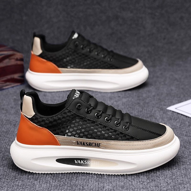 Damen Sportliche Sneakers mit atmungsaktiver Netzstruktur und leichter Laufsohle EB