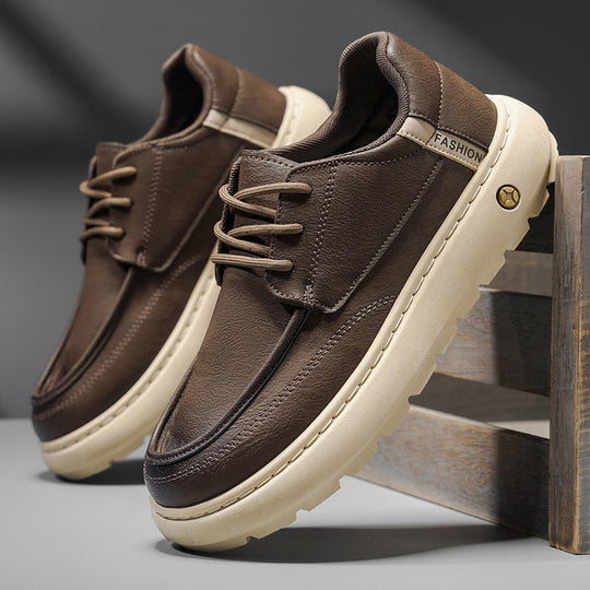 Damen Bequeme Sneaker mit modischem Lederdesign und rutschfester Sohle EB