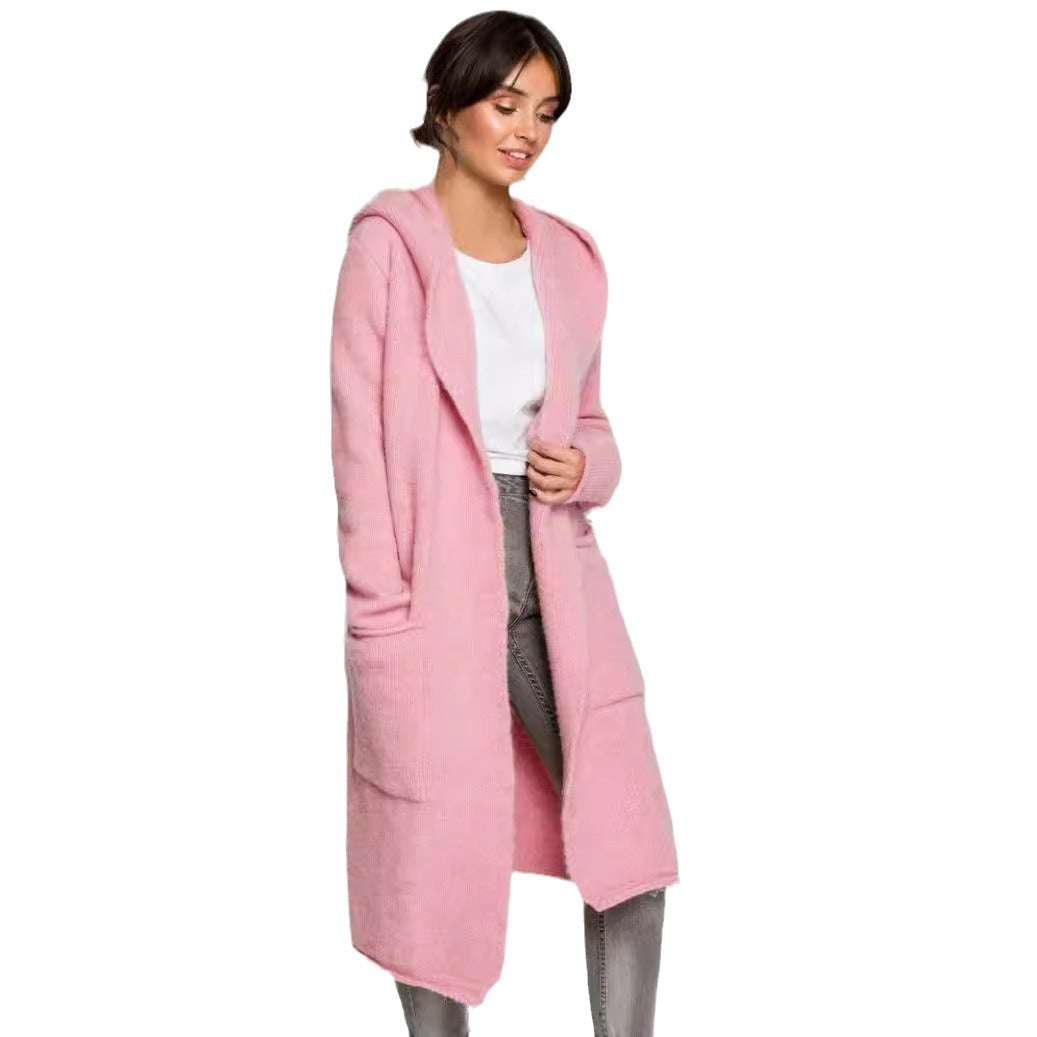 Damen langer Strickmantel EB