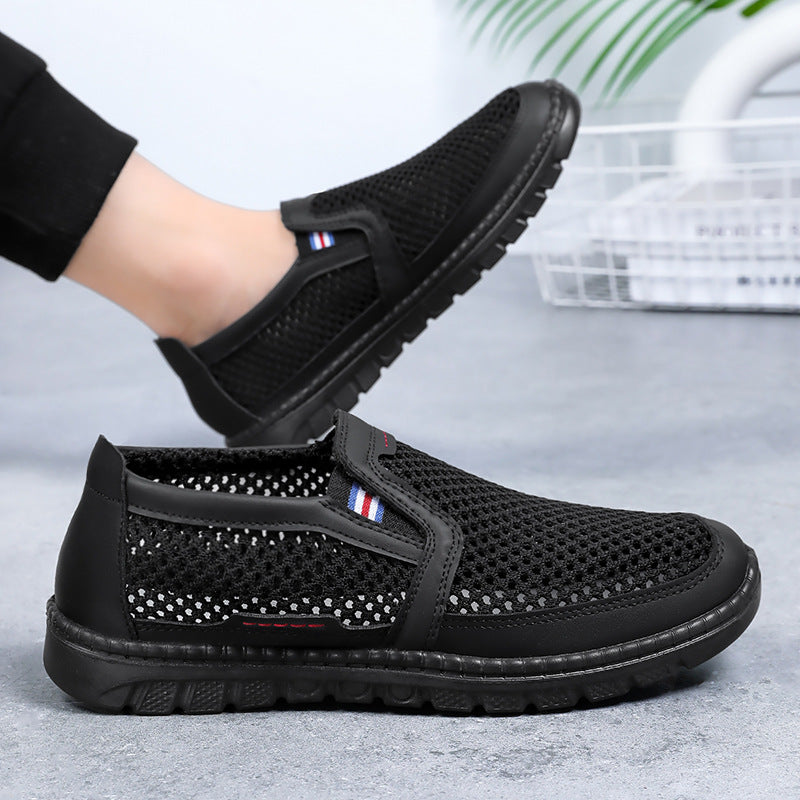 Damen Komfortable und atmungsaktive Slip-On Freizeitschuhe mit luftdurchlässigem Obermaterial EB