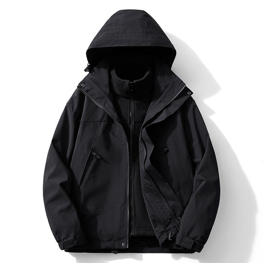 Damen Zweilagiger Outdoorparka mit abnehmbarer Fleece-Innenjacke EB