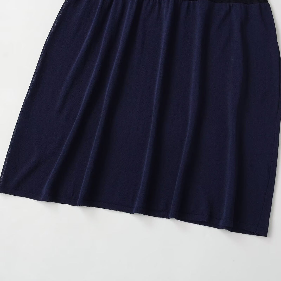 Damen Maxi-Kleid mit elegantem Schnitt und fließendem Rock EB