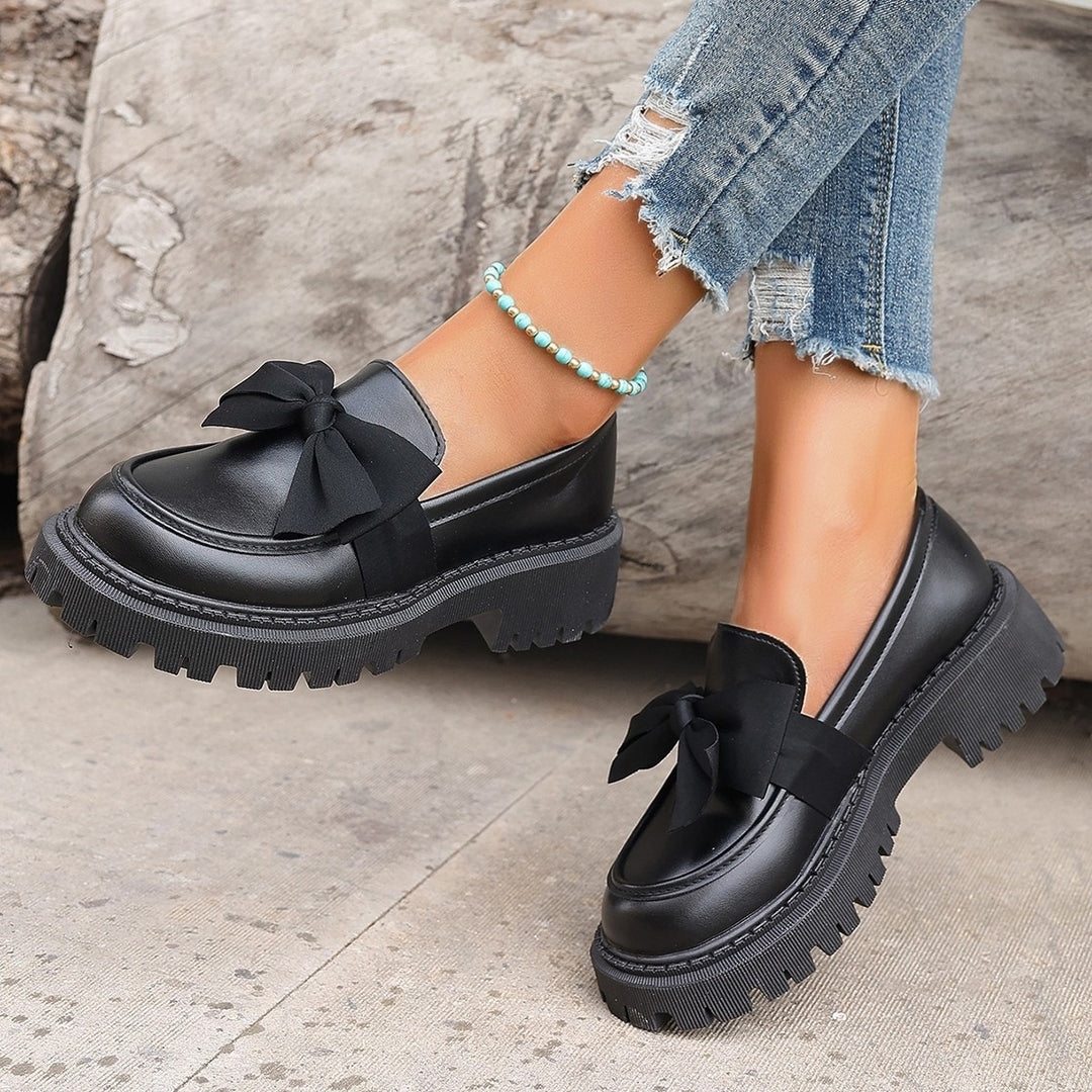 Damen Modische Slipper mit dekorativem Schleifen-Detail EB