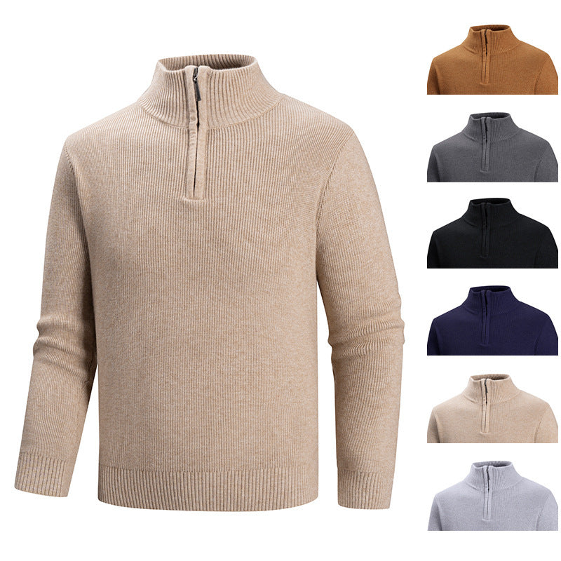 Herren Strickpullover mit hohem Kragen EB