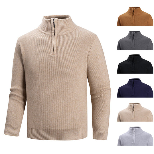Herren Strickpullover mit hohem Kragen EB