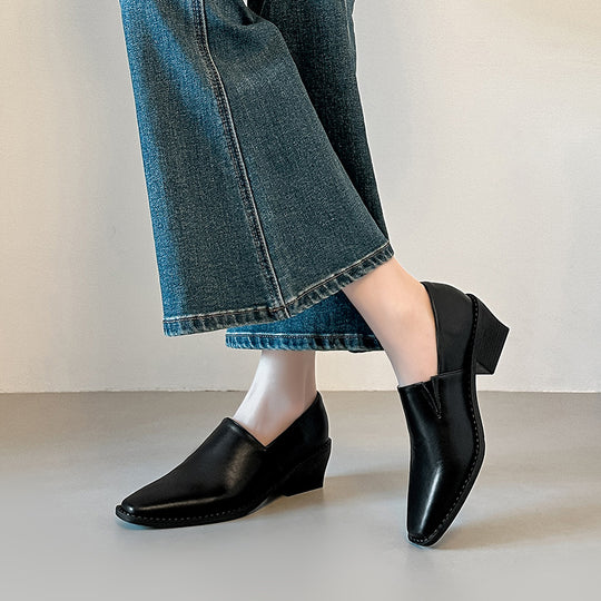 Damen Elegante Halbschuhe mit modischem Absatz EB