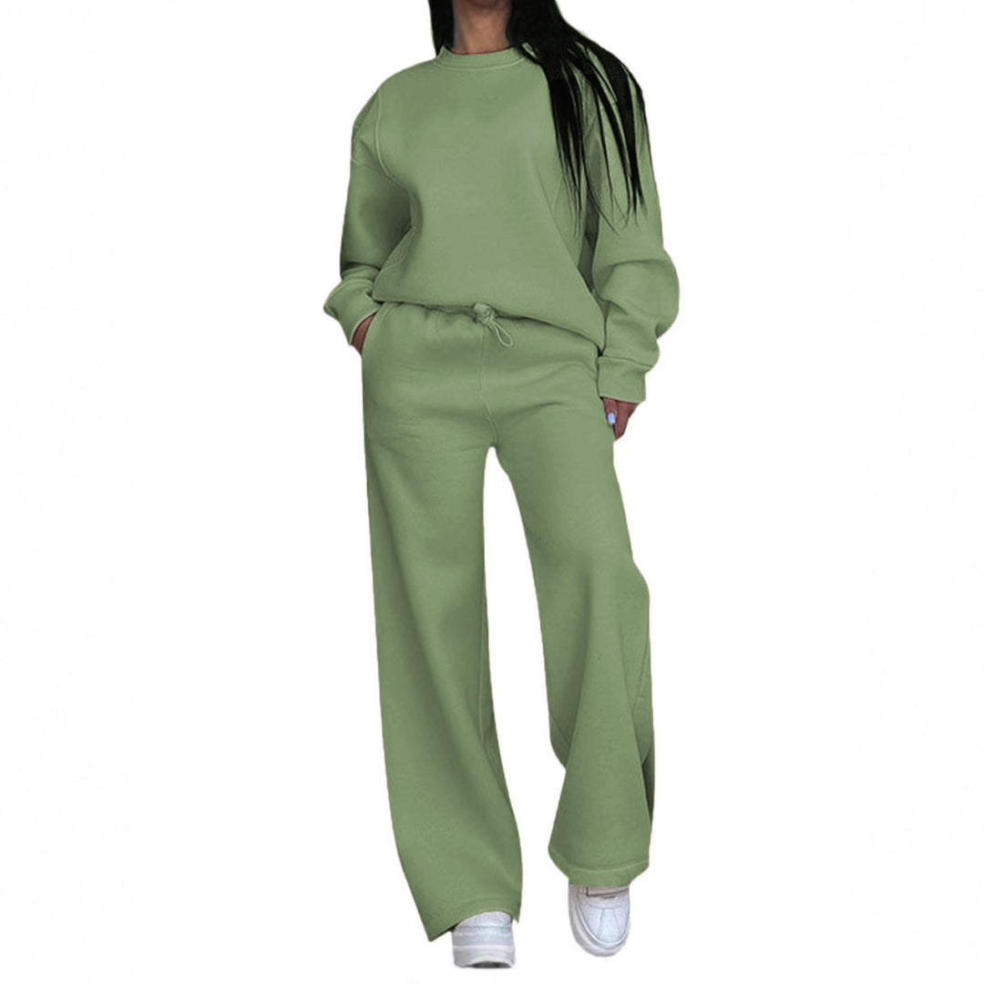 Damen nan lässiges Oversize Sweatshirt und weite Jogginghose Set EB