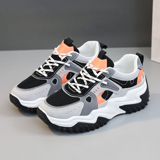 Damen Sportliche Sneakers mit atmungsaktiver Netzstruktur und griffiger Sohle EB