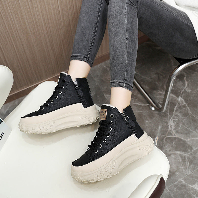 Damen Hohe Sneakers mit gepolstertem Innenfutter und strapazierfähigem Obermaterial EB