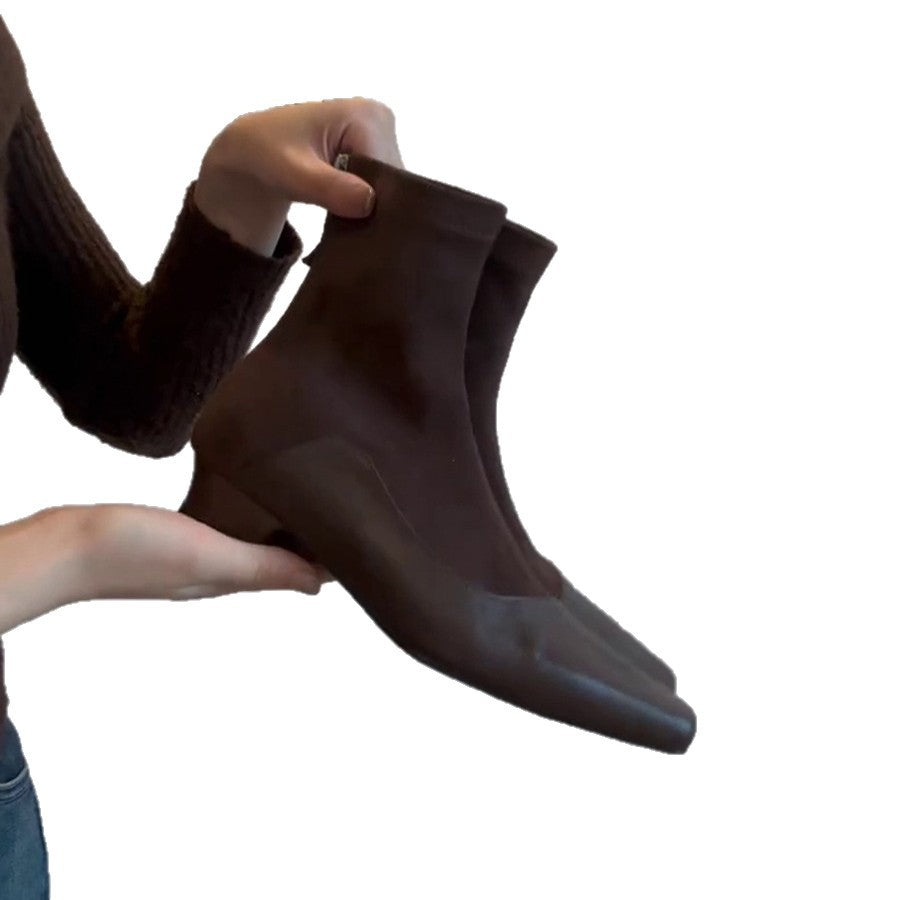 Damen elegante Sockenschuhe mit spitz zulaufender Form und trendigem Design EB