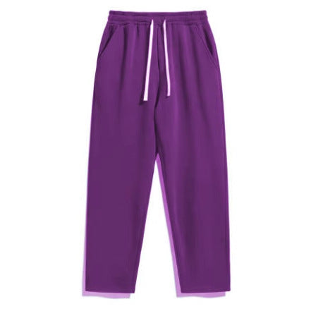 Unisex nan lässige Straight‑Leg Jogginghose mit elastischem Komfortbund, kontrastierendem Kordelzug und seitlichen Eingrifftaschen EB