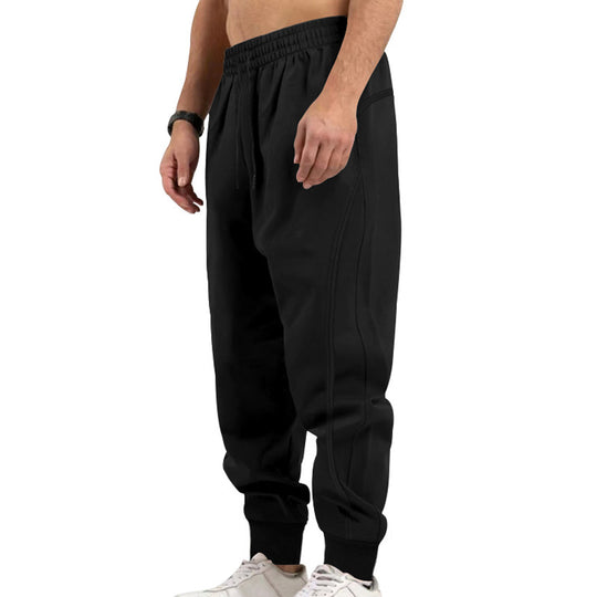 Herren sportliche Jogginghose mit elastischem Bund und Taschen EB