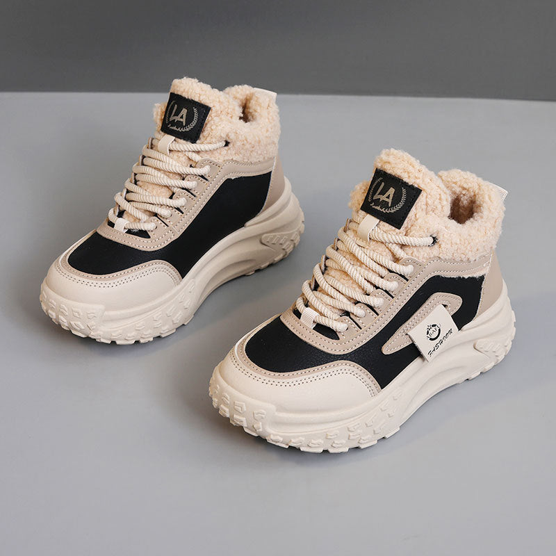 Damen isolierende High-Top Sneakers mit weichem Innenfutter und rutschfester Sohle EB