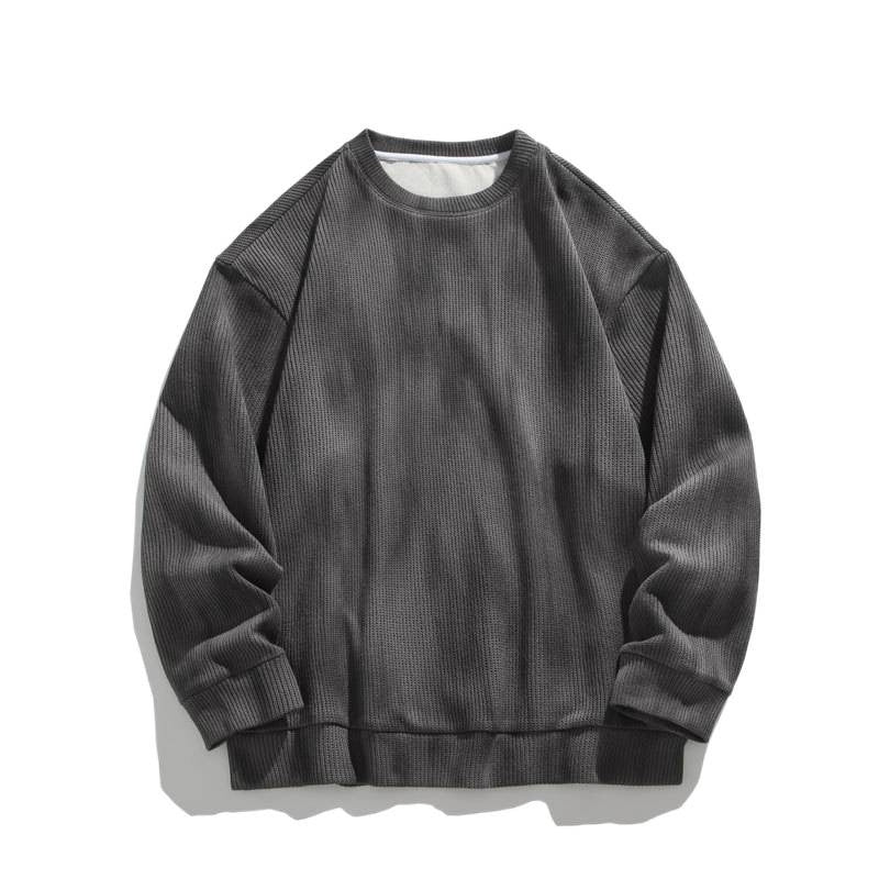 Damen Sweatshirt mit Rippstruktur und bequemen Schnitt EB