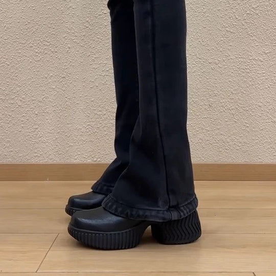 Damen Komfortable Plattform-Clogs mit rutschfester Sohle und ergonomischem Design EB