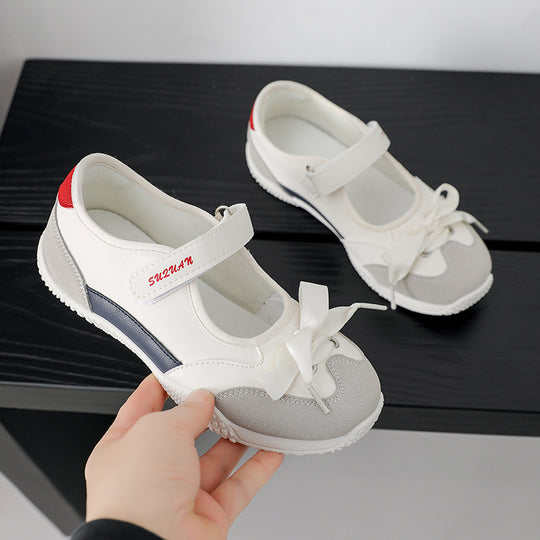 Damen Sportschuhe mit Klettverschluss und attraktivem Schleifen-Design EB