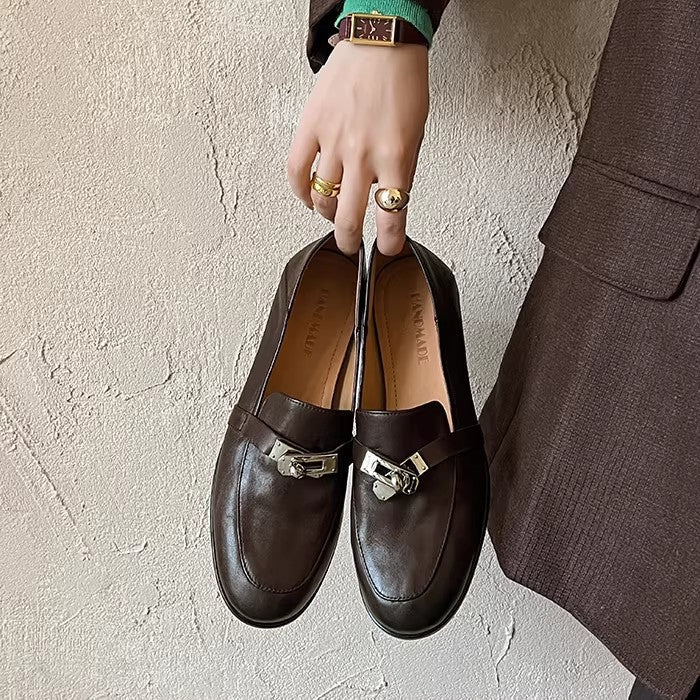 Damen Mokassins mit eleganter Schnallenverzierung EB
