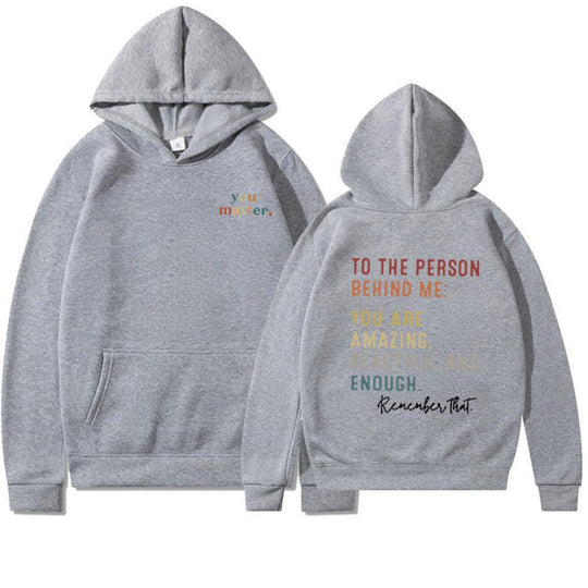 Damen Kapuzenpullover mit motivierendem Schriftzug EB