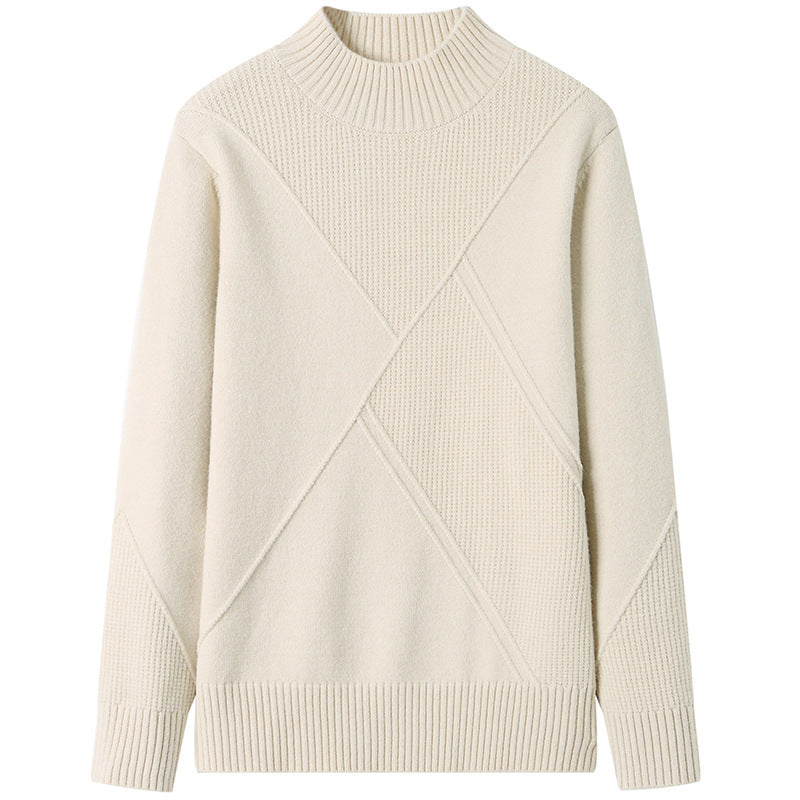 Damen eleganter Pullover mit strukturiertem Rippdesign EB