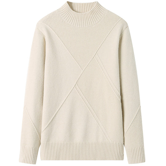 Damen eleganter Pullover mit strukturiertem Rippdesign EB
