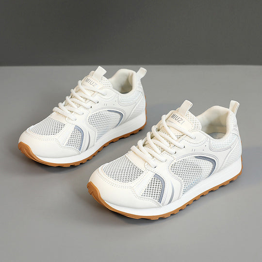 Damen Sportliche Sneakers mit atmungsaktivem Mesh-Obermaterial und stoßdämpfendem Fußbett EB
