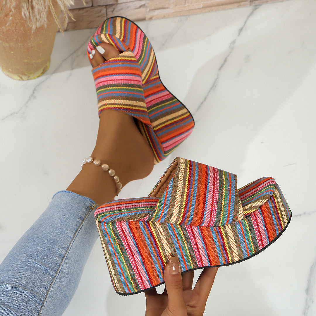 Damen Komfortable und stilvolle Wedge-Sandalen EB