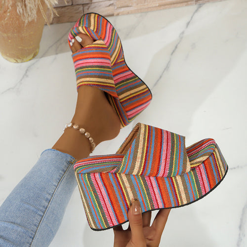 Damen Komfortable und stilvolle Wedge-Sandalen EB