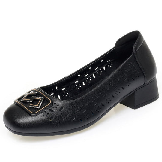 Damen Ballerinas mit modischen Cut-Outs und eleganter Verzierung EB