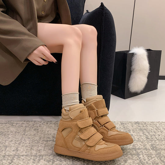 Damen Hochwertige Sneaker mit verstellbarem Klettverschluss und dämpfender Innensohle EB
