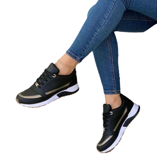 Damen Sportliche Sneaker mit atmungsaktivem Obermaterial EB