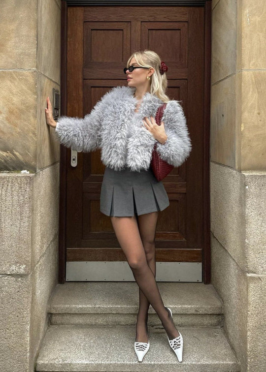 EB | Plüsch-Faux-Fur-Jacke