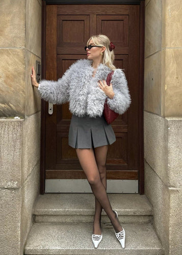 EB | Plüsch-Faux-Fur-Jacke