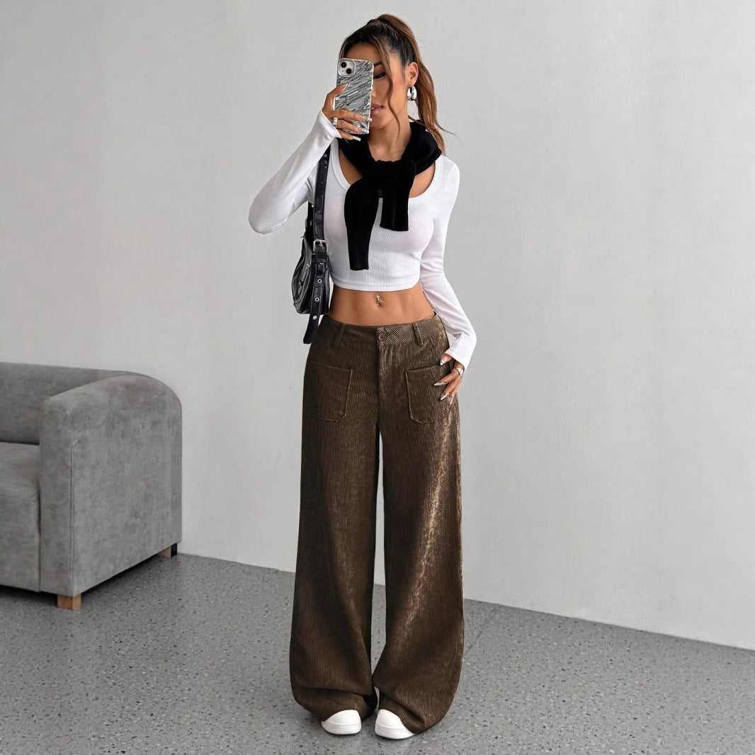 Damen Weite Cordhose EB