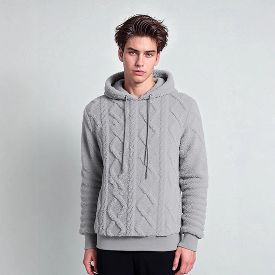 Damen Kuscheliger Fleece-Hoodie mit strukturiertem Design EB