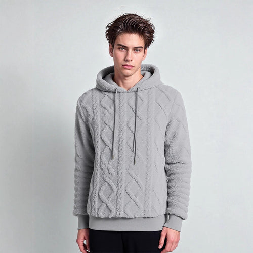Damen Kuscheliger Fleece-Hoodie mit strukturiertem Design EB