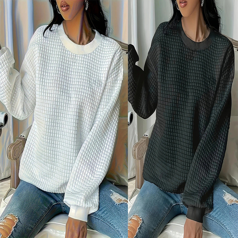 Damen Strukturierter Sweatshirt EB