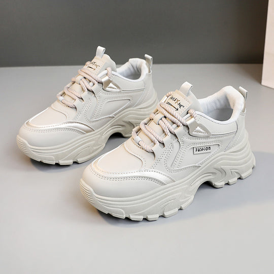 Damen Sportliche Chunky Sneakers mit rutschfester Sohle und dämpfendem Fußbett EB